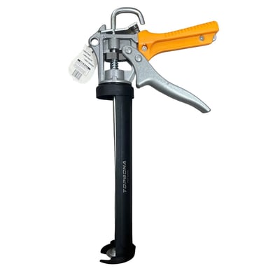 Pistol semicilindric pentru silicon, TOPBONA PMT20006, aluminiu