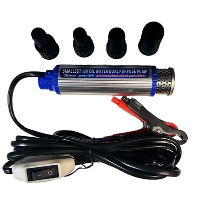 Pompa pentru transfer lichide (motorina), 12 V 100 W, debit 35 l/min, diametru 3.55cm