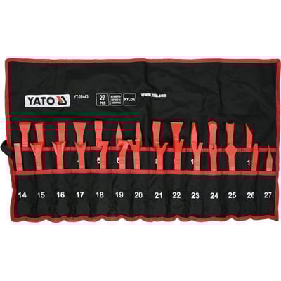 Kit pentru demontare ornamente si tapiterie auto, Yato YT-08443, 27 piese