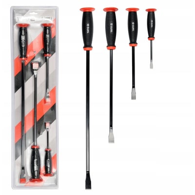 Set 4 leviere cu o muchie plata indoita, Yato YT-4730, 198-608 mm, tija plata