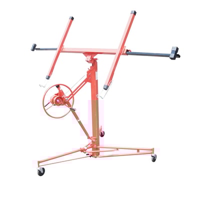 Dispozitiv ridicare (macara) placi rigips, OSB, MDF, PAL, inaltime de ridicare 3.35m Breckner Germany