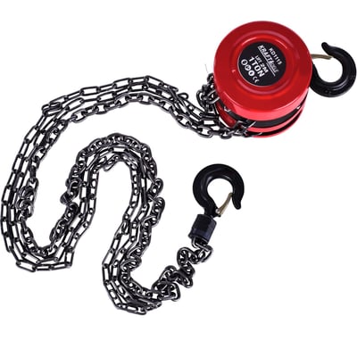 Macara, palan manual cu lant 1000 kg, 1 tona, 2m lungime lant, Kraft&Dele KD1115