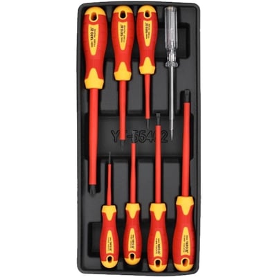Set surubelnite cu profil PH si plat, Yato YT-55462, 8 bucati, izolatie 1000 V