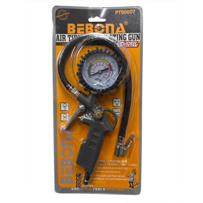Pistol cu manometru pentru aer comprimat, BEBONA PT50007, 350 mm, 1/4", 16bar