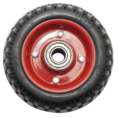 Roata carucior, medie, cauciuc brut striat, rulment 6203, 160x50 (6)"