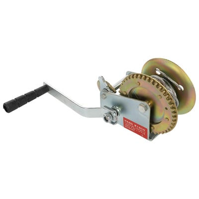 Troliu manual 1600 LBS (720 Kg) cablu din otel 4.8 mmx10m, frana activa cu clichet