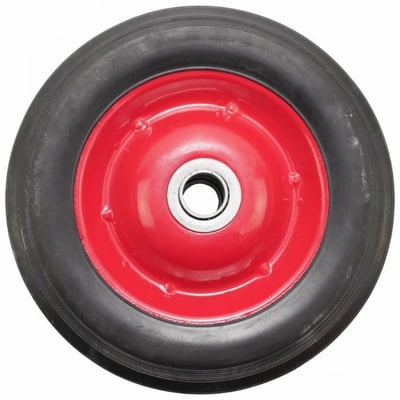 Roata carucior, cauciuc brut, 8x1.75, ax 20mm