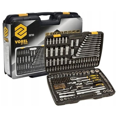 Trusa de scule profesionala Vorel 58700, 216 piese, XXL