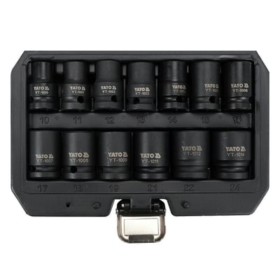 Set chei tubulare de impact 1/2'', 13 piese, Yato YT-10251