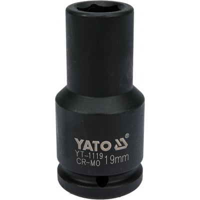 Cheie tubulara lunga de impact, 19mm, 3/4" CR-MO, Yato YT-1119
