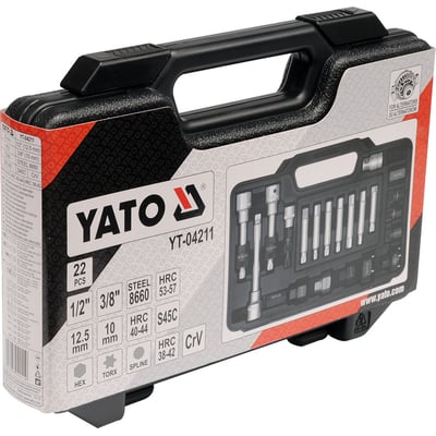 Set chei demontare si montare fulii de alternator, Yato YT-04211, 22 piese