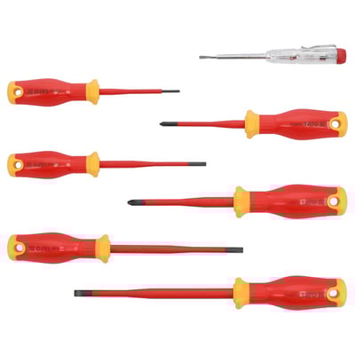 Set 7 surubelnite izolate, extra slim, s2, Yato YT-282681