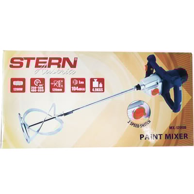 Mixer electric pentru vopsele / adezivi / mortare, Stern MX1200B, 1200 W