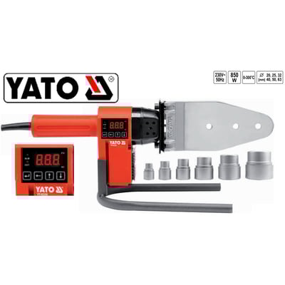Trusa sudura pentru lipire tevi si fitinguri PPR, Yato YT-82250, 20 - 63 mm, 850 W