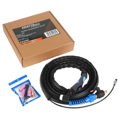 Pistolet si cabluri sudura TIG LIFT, Kraft&Dele4 KD3550, lungime 4m