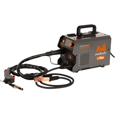 Aparat Invertor de Sudura MIG-MMA-TIG 3 in 1 cu Afisaj LED WMI-200, electrod, sarma flux, gaz, Evotools 683150