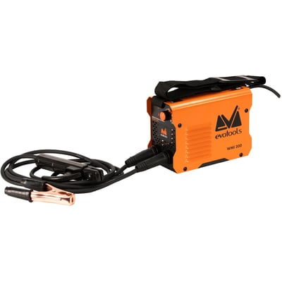 Aparat de sudura tip invertor, Evotools WMI 200, diametru electrozi 2.5 - 3.2mm, accesoriile incluse, Hot Start, Anti-Stick, Arc Force
