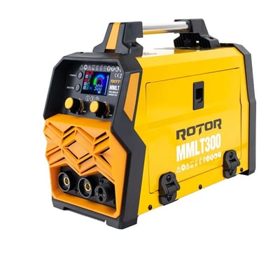 Aparat de sudura flux sarma + electrod (invertor), Rotor MMLT-300i, MIG MMA LIFT TIG 300 A, ecran LCD, accesorii incluse