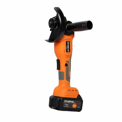 Polizor unghiular / Flex cu acumulator Haina H-1112, 48 V, valiza transport, 2 baterii incluse, 125 MM, 10000 RPM