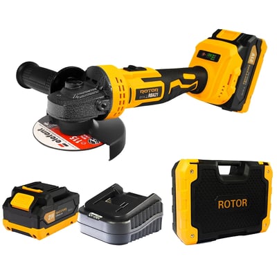 Polizor unghiular / Flex cu acumulator Rotor RBA21, 21V, 3A, 8500 RPM, 125mm