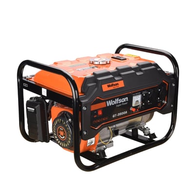 Generator de curent electric, monofazic, pe benzina, WOLFSON GT-3500A, 4 Timpi, 2.6 kW, 7 CP, cu AVR