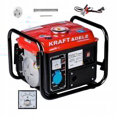Generator de curent electric, monofazic, pe benzina, Kraft&Dele KD109, 2 Timpi, 1200 W