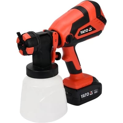 Pistol vopsit cu acumulator, Yato YT-82765, 18 V 4.0 Ah 1 L/min