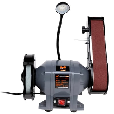 Polizor de banc + slefuitor cu banda, BG 250 Evotools PLUS, 150 mm, 250 W