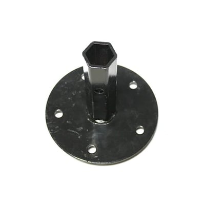 Manicot roata motocultor baza rotunda, interior hexagon 23 mm, lungime 120 mm