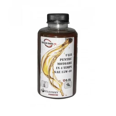 Ulei pentru motoare in 4 timpi, Elefant 4T SAE 15W40, 500 ml