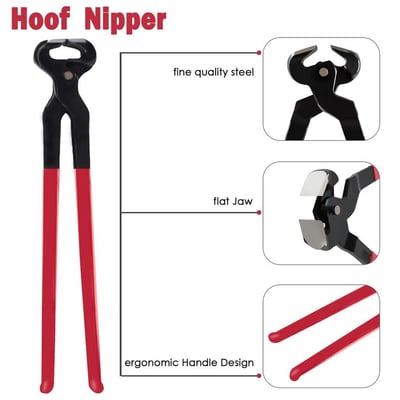 Cleste pentru curatat copite, potcovit cai, 400 mm