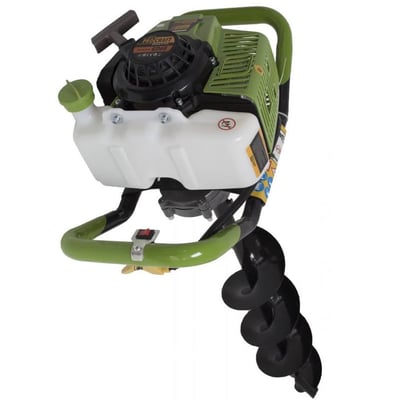 Motoburghiu pamant, Motoforeza Procraft GD68, pe benzina, 2 timpi, 3 CP, burghiu inclus 150 mm