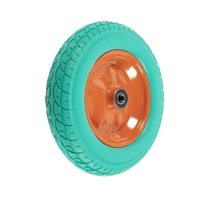 Roata roaba spuma cu janta metalica 3.50-8, ax 20 mm, rulment