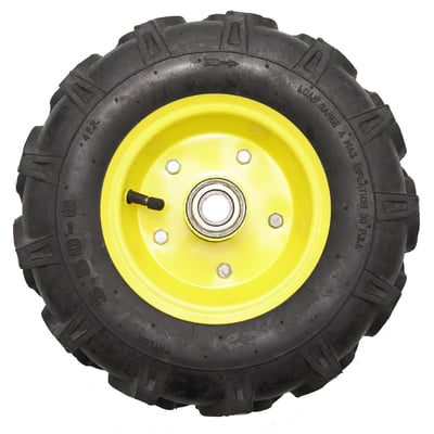 Roata Roaba - TT - ax 20mm - rulment - crampoane - 3.50-6 4PR