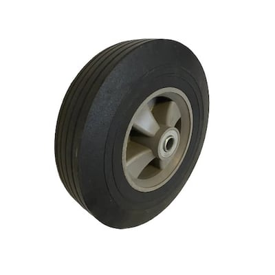 Roata carut cu cauciuc masiv, diametru 250mm, grosime 55 mm, ax 20 mm