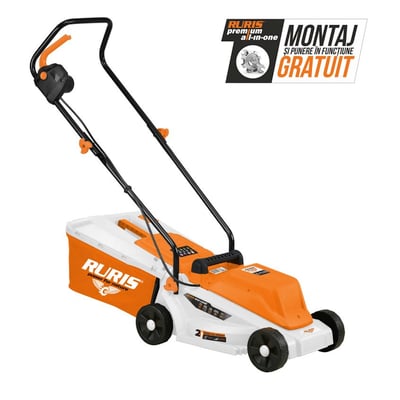 Masina de tuns gazon electrica, RURIS RXE 1200, 1200 W, 30L