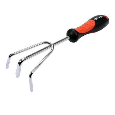 Cultivator din oțel, lungime 27 cm, 3 gheare, Yato YT-8890