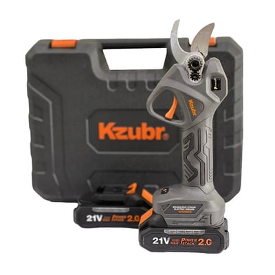 Foarfeca electrica de gradina, pentru taiat crengi pomi, Kzubr K10029, cu 2 acumulatori Li-ion, 21 V, 2000 mAh