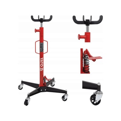 Cric hidraulic pentru cutia de viteze sau motor Yato YT-55600, 500 kg, 1140-1945 mm