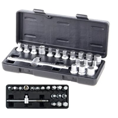 Set chei tubulare pentru bușon ulei Yato YT-0599