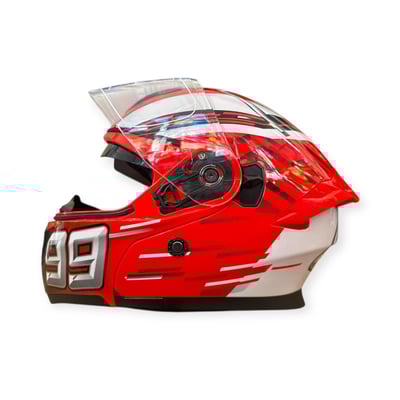 Casca moto flip up cu ochelari de soare, Model Red Ant Model 969, marimea L (59-60)