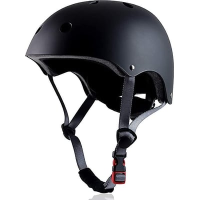 Casca de protectie trotineta / bicicleta, simpla, negru 