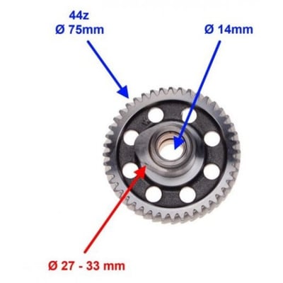 Pinion distributie ATV Shineray XY200STIIE-B, 44 dinti 