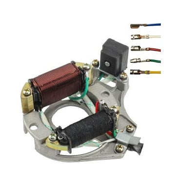 Magnetou / stator aprindere Atv 50cc - 110cc, 2 bobine si senzor de scanteie, 5 fire