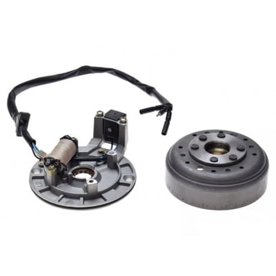 Magnetou / stator aprindere + Volanta Cross YX140 (model cu 1 bobina)