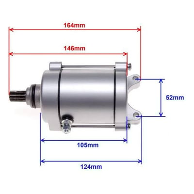 Electromotor Atv Honda, Bashan 125cc, 150cc, 200cc 11 dinti