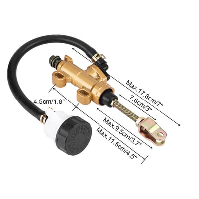 Pompa frana hidraulica de picior + rezervor si furtun pentru ATV, scuter