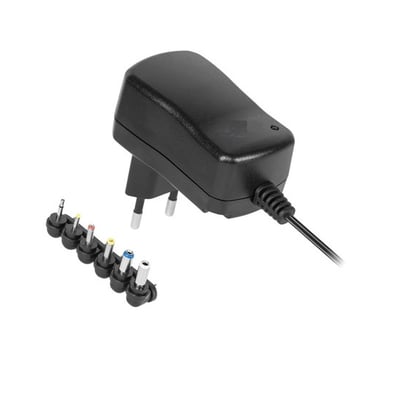 Alimentator stabilizat, tensiune reglabila, 3V-12V DC 600mA, negru