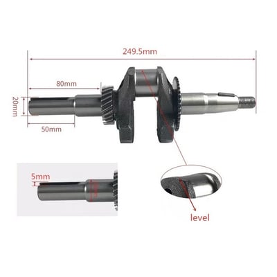 Ambielaj Honda GX 140, GX 160, GX 200, pana, ax 20mm