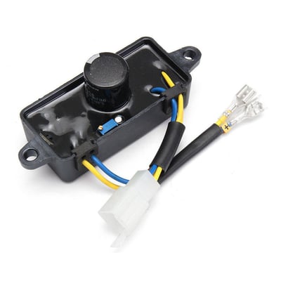Regulator tensiune AVR Generator 2.5KW (250V 220uF) dreptunghi, carcasa din plastic, 2 fire + mufa 4 pini